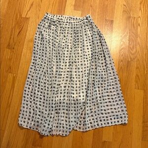 Chic Black and White Checkered Skirt